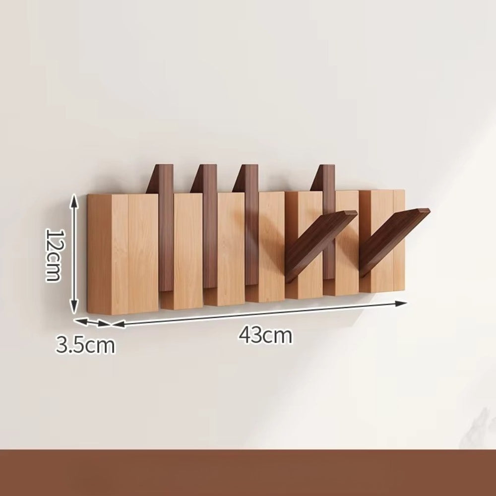 Klappbarer Wandhaken aus Holz für Klaviertüren