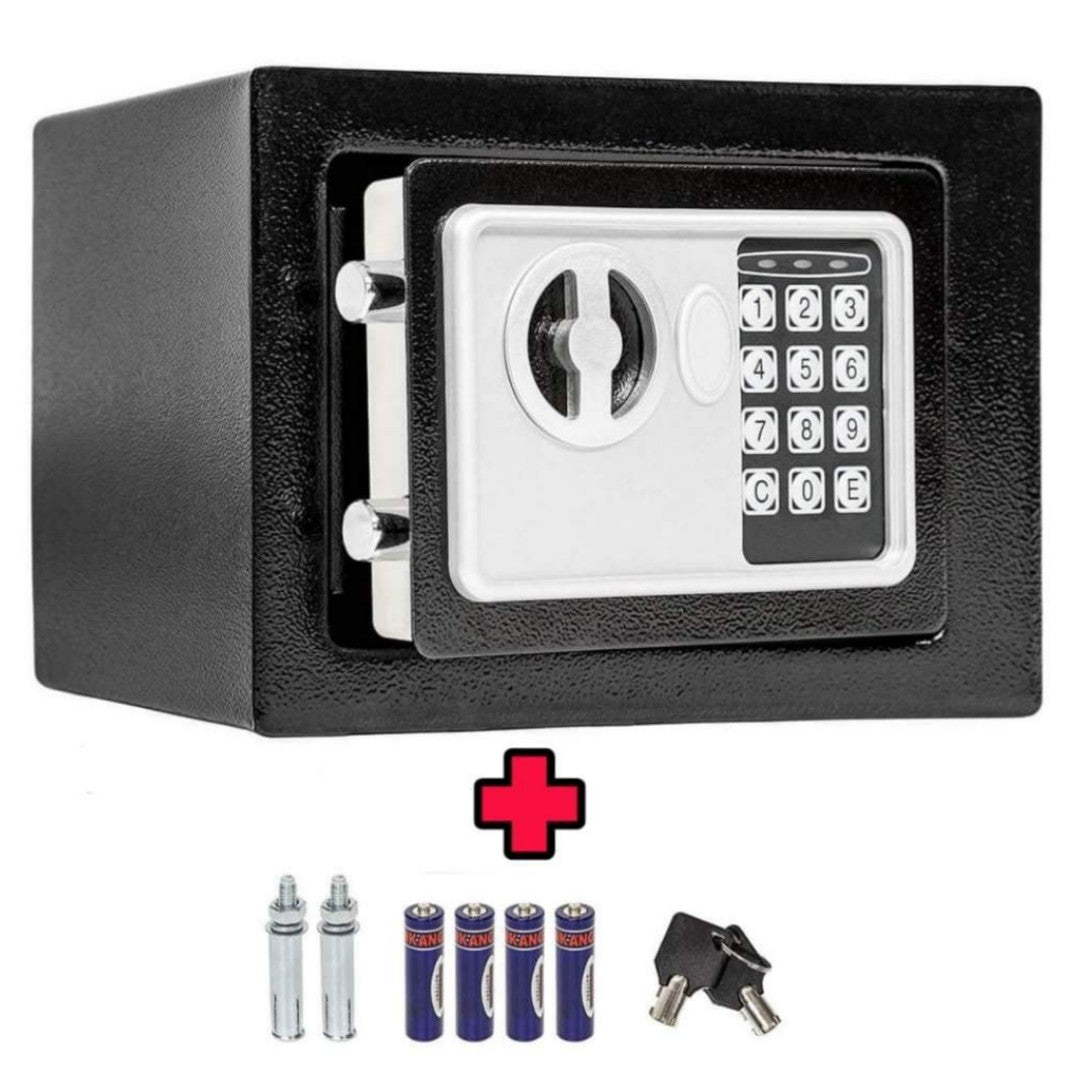 SafeLock Mini – Digitaler Safe mit PIN und Schlüssel, 6 Liter | Brehn