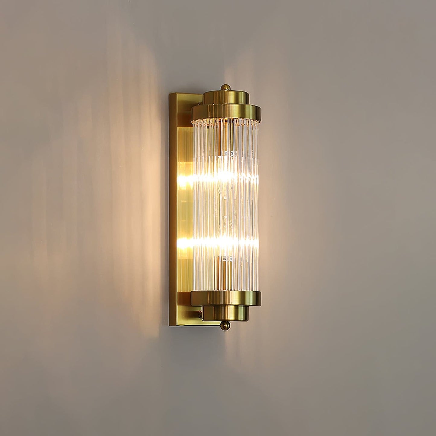 Brehn | Vintage Glas Wandlampe mit LED im Retro-Stil