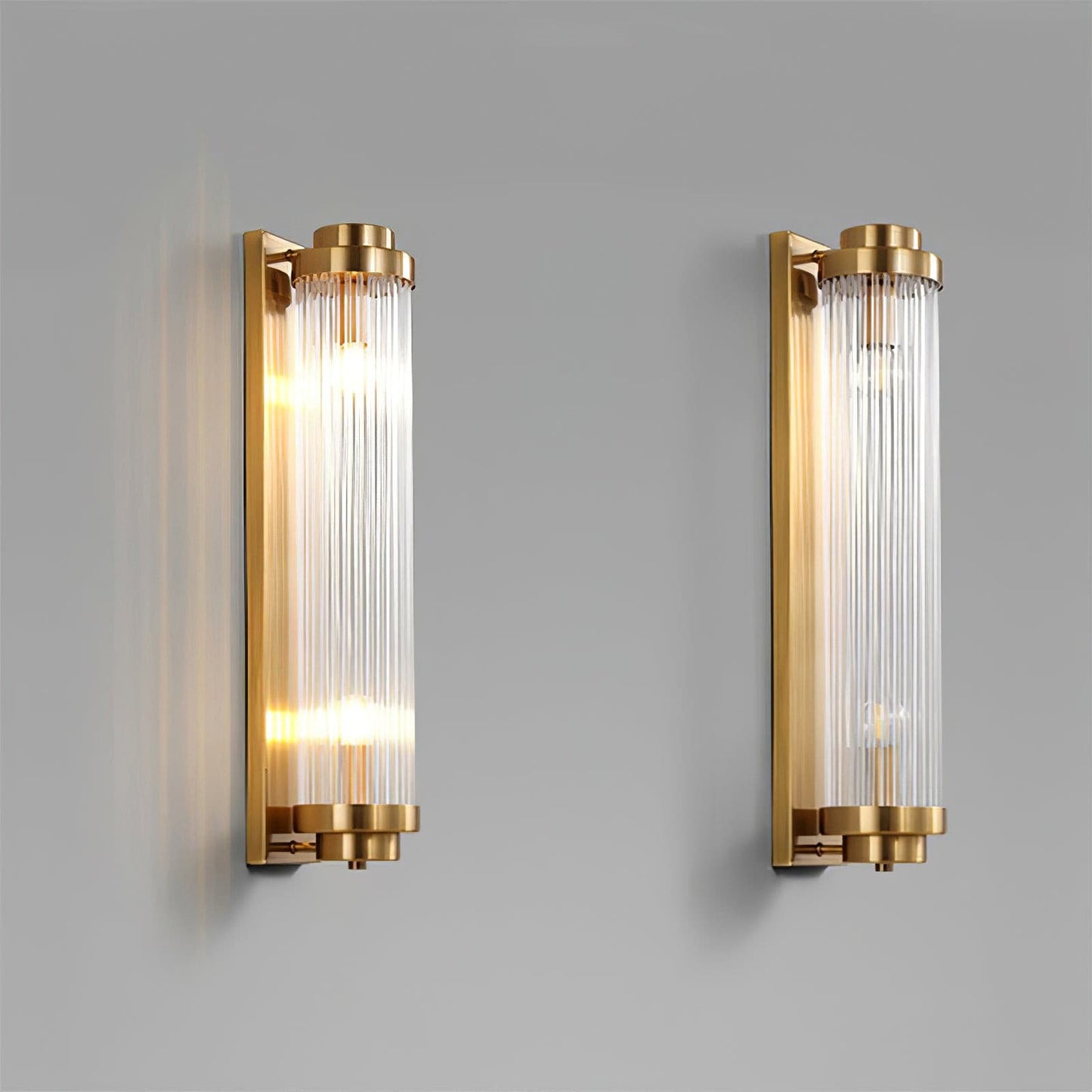 Brehn | Vintage Glas Wandlampe mit LED im Retro-Stil