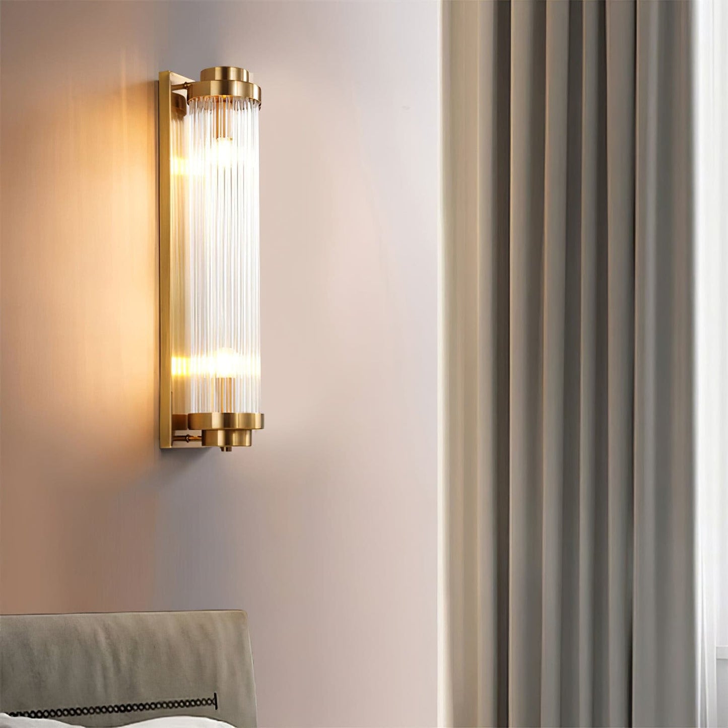 Brehn | Vintage Glas Wandlampe mit LED im Retro-Stil