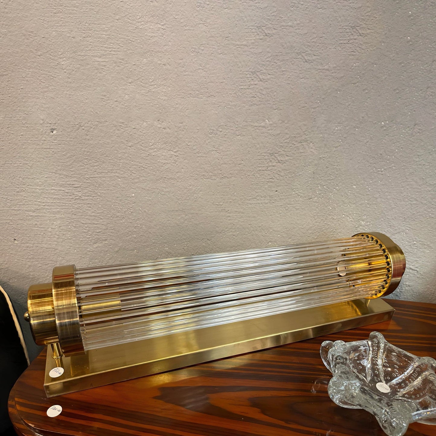 Brehn | Vintage Glas Wandlampe mit LED im Retro-Stil