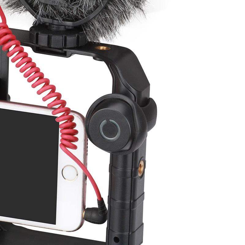 VideoGrip Smartphone-Stabilisator – Professionelles Filmgehäuse mit Kaltstativanschlüssen | Brehn
