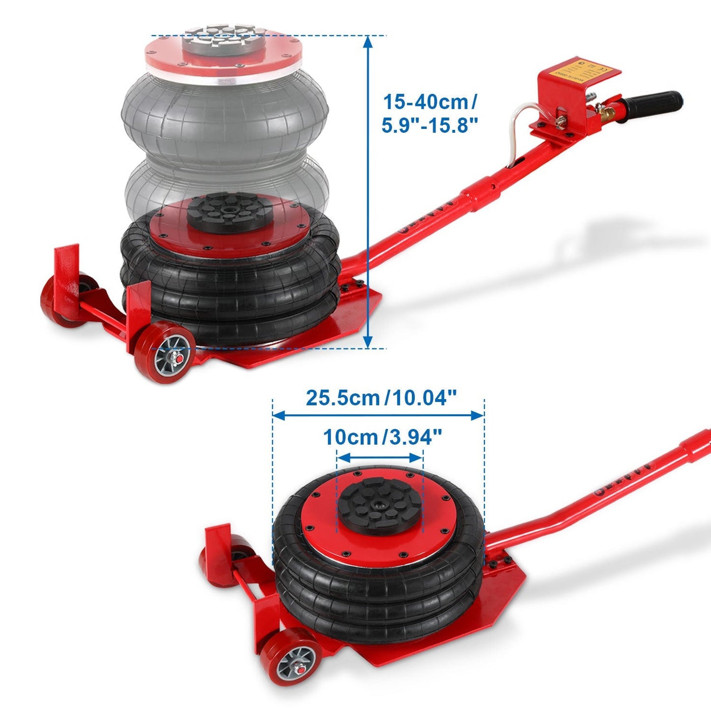3T Pneumatischer Dreifachbeutel-Airjack | Brehn