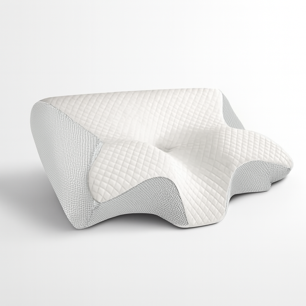 Brehn | Memory Foam Orthopädisches Kissen zum Schlafen in jeder Position – Ergonomische Unterstützung für Nacken und Schultern, Atmungsaktiver Bezug