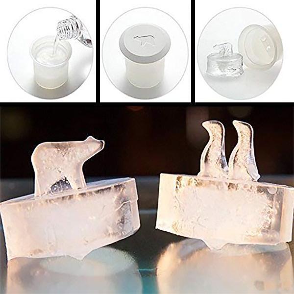 Eisbären Pinguin Eisformen (Set von 2) | Brehn