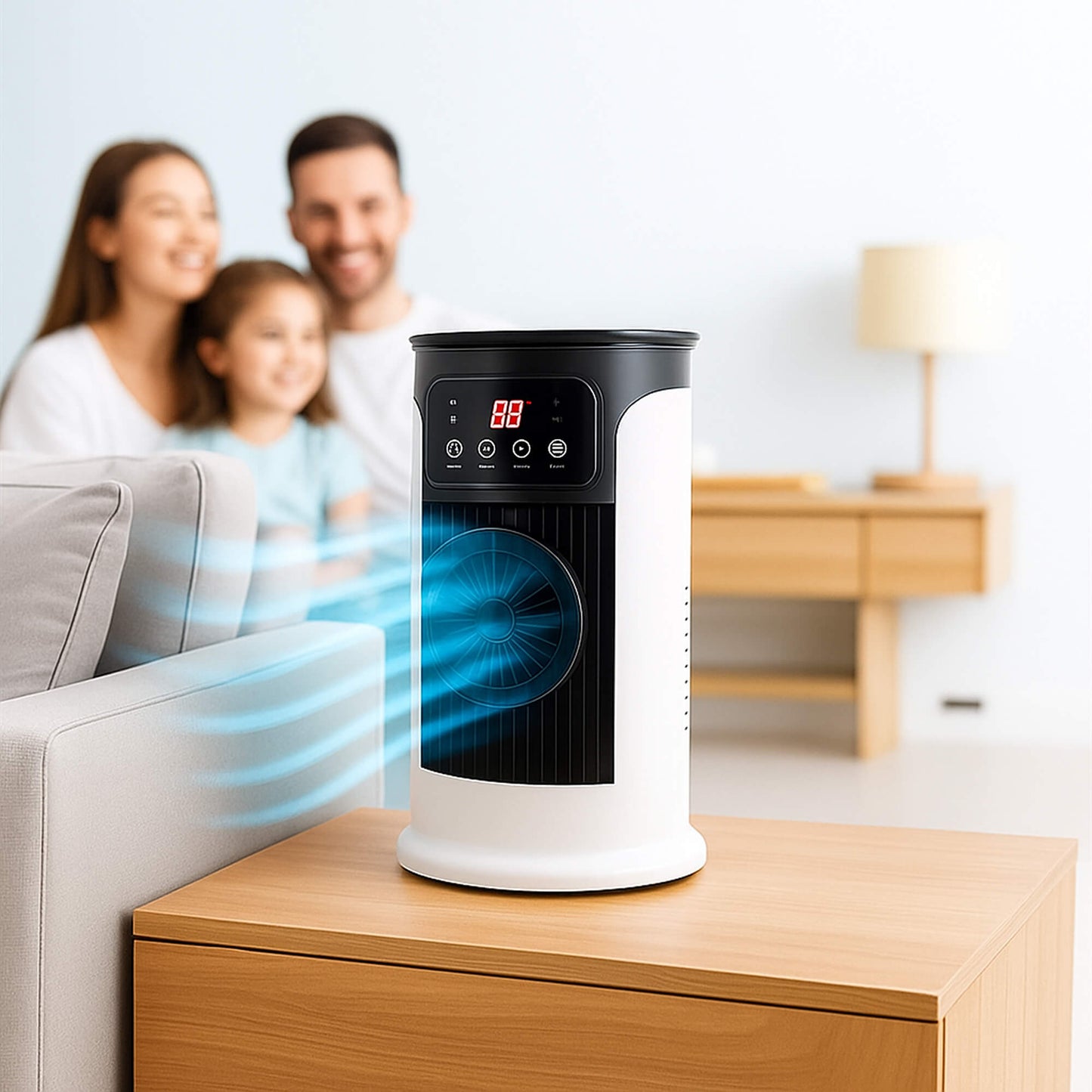 Tragbare Klimaanlage | Fensterlos, energieeffizient und ideal für den Einsatz im Home Office und im Wohnheim | Brehn