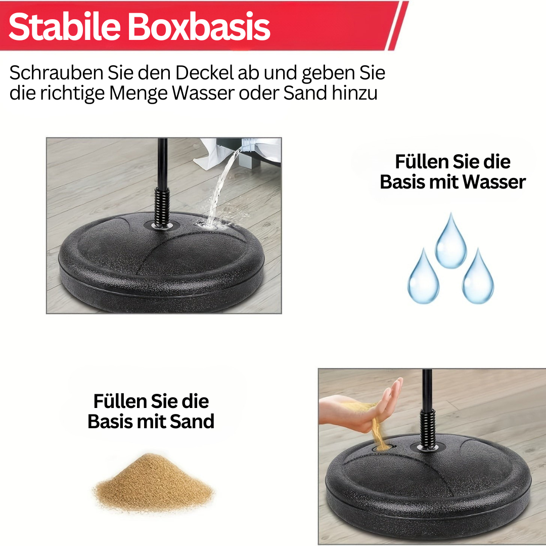 BoksFun JuniorSet – Verstellbarer Boxsack mit Handschuhen für Kinder