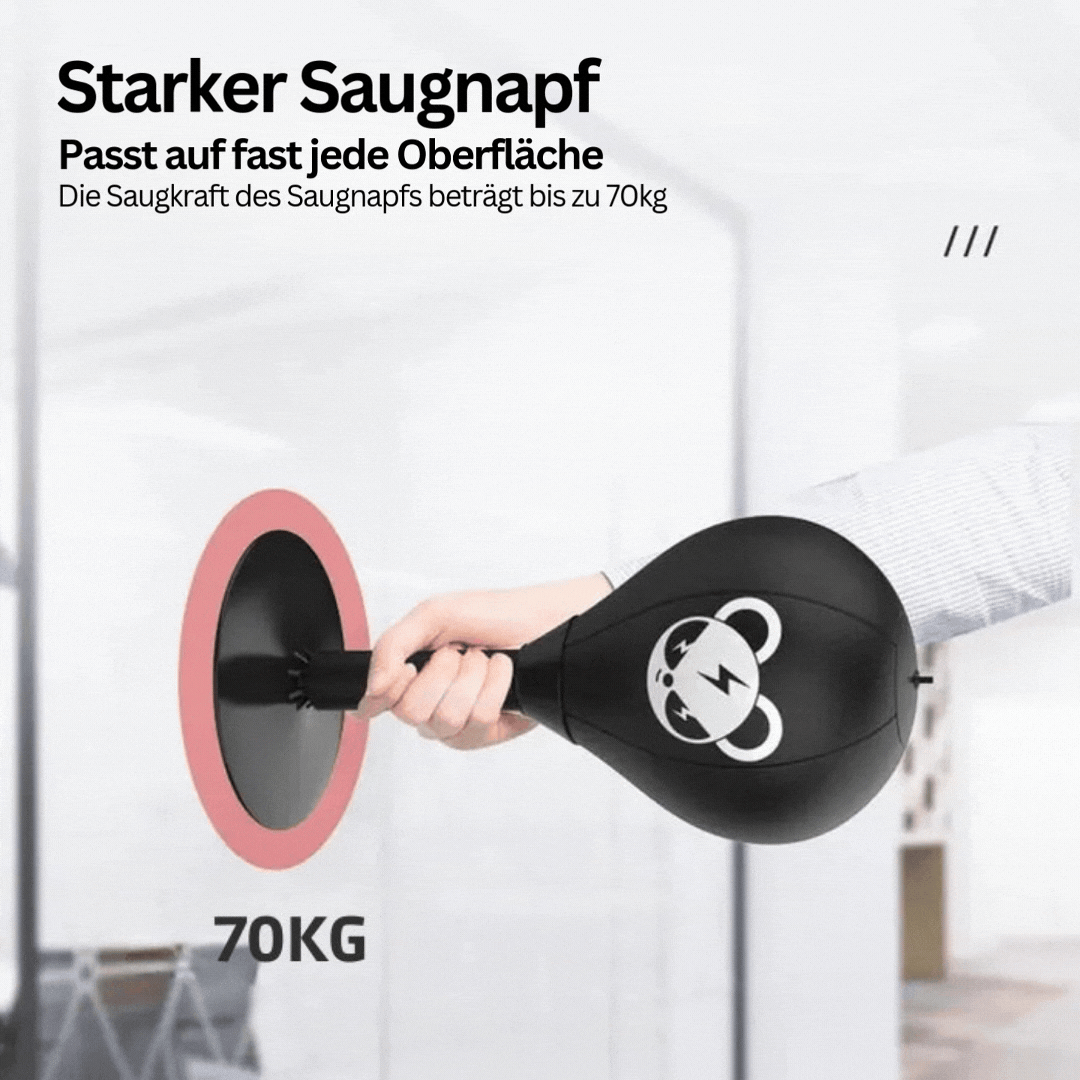Brehn | Boxball mit starkem Saugnapfboden – PowerStrike