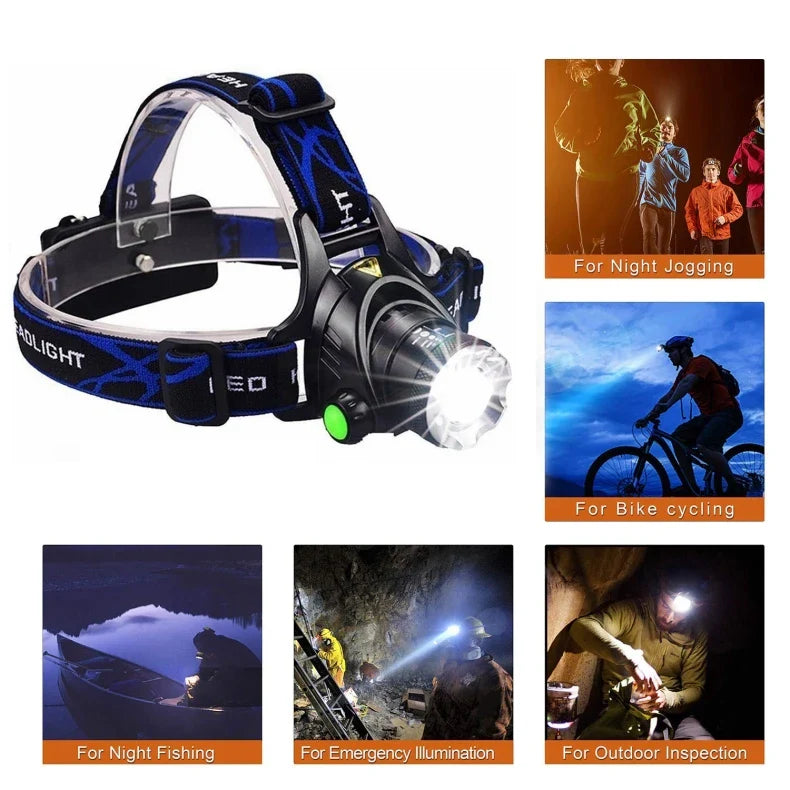 NightBeam Pro Stirnlampe – Leistungsstarke wiederaufladbare LED-Stirnlampe mit Zoom und wasserdichtem Design | Brehn