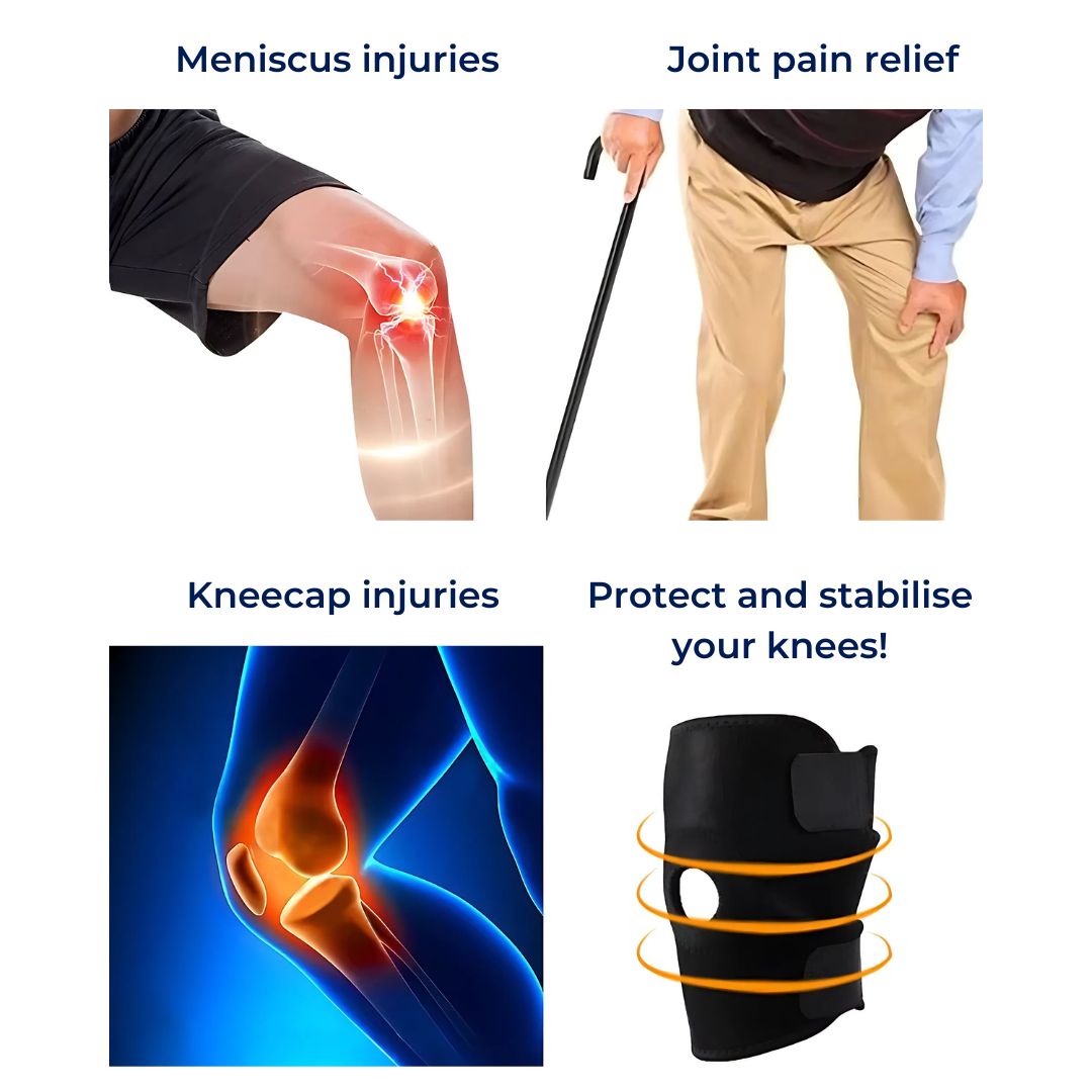 ProFlex Kniebandage mit verstellbarem Druck | zur Schmerzlinderung - Verletzungsrehabilitation - Arthritis und Sports Stabilität Brehn