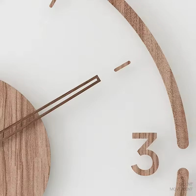 Nordische Holz-Wanduhr – Zeitlose Minimalismus | Brehn
