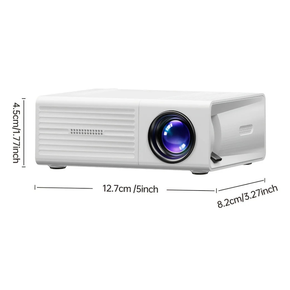 Tragbarer Mini-HD-LED-Projektor für Heimkino und Außenbereich, 3000 Lumen