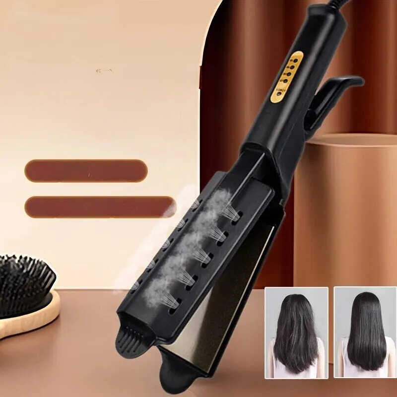 Brehn | Dampf-Haarglätter mit Lockenfunktion und Nano-Keramikplatten – Verstellbare Hitze, schnelles Erhitzen