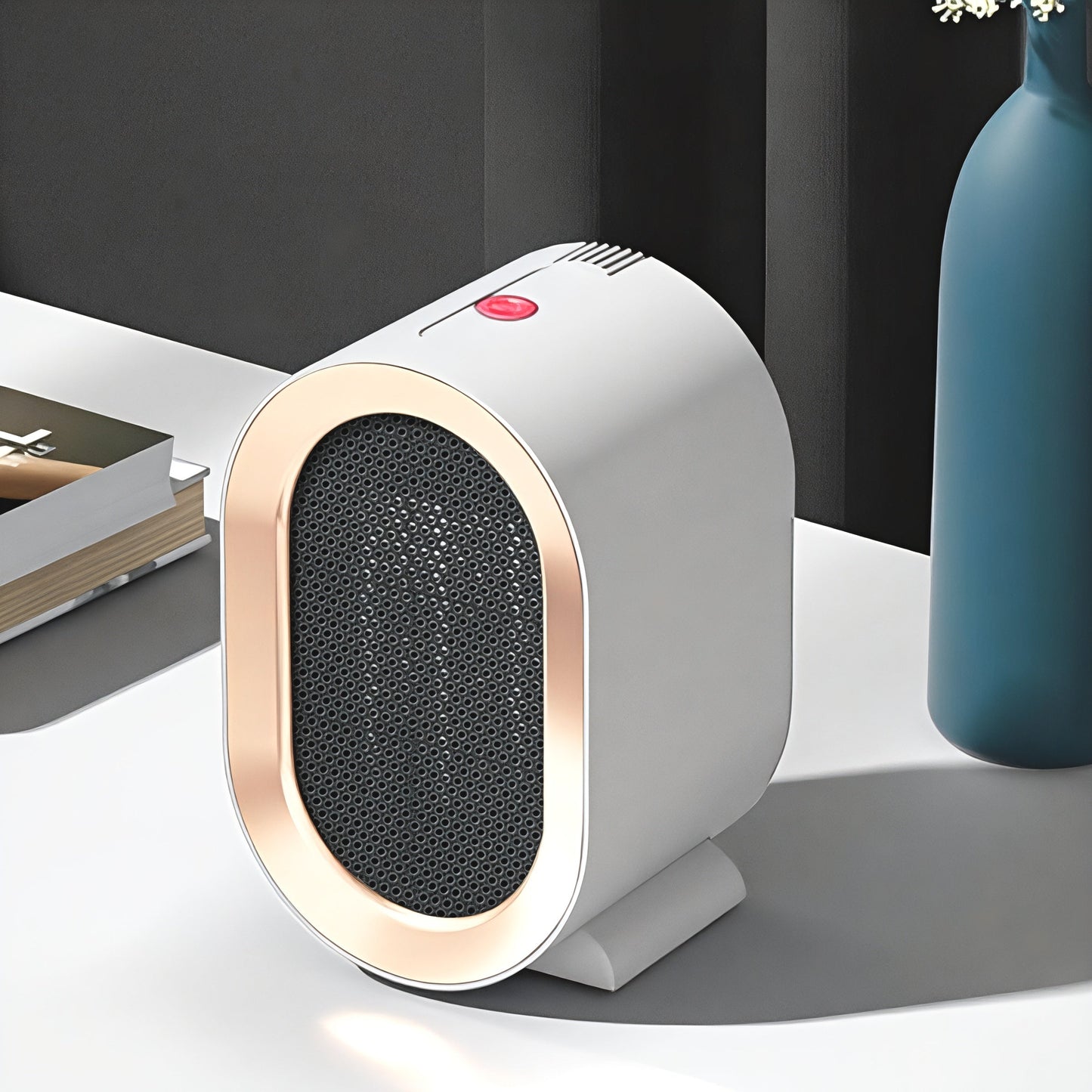 Brehn | Tragbarer elektrischer Keramik-Heizlüfter mit programmierbarem Thermostat – Kompakt und energieeffizienter elektrischer Heizlüfter für bis zu 20 m²