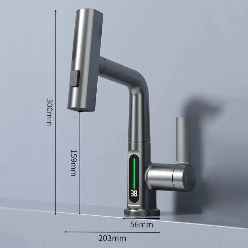 3-in-1 ausziehbarer intelligenter Wasserfall | Brehn