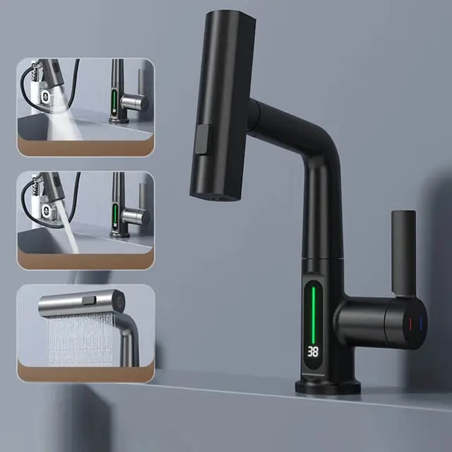 3-in-1 ausziehbarer intelligenter Wasserfall | Brehn
