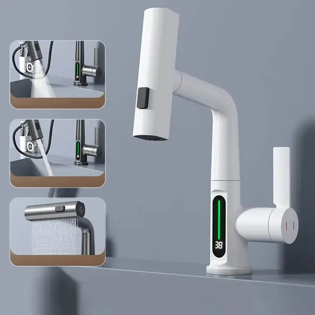 3-in-1 ausziehbarer intelligenter Wasserfall | Brehn