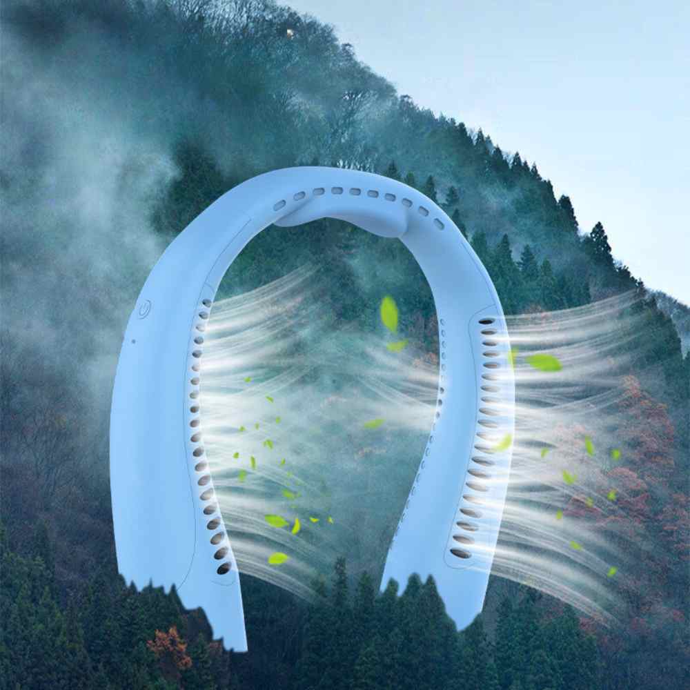 Bladeless Tragbarer Halsventilator mit 3 Geschwindigkeiten Silent Kühlung 4000 mAh Rechargeable | Brehn