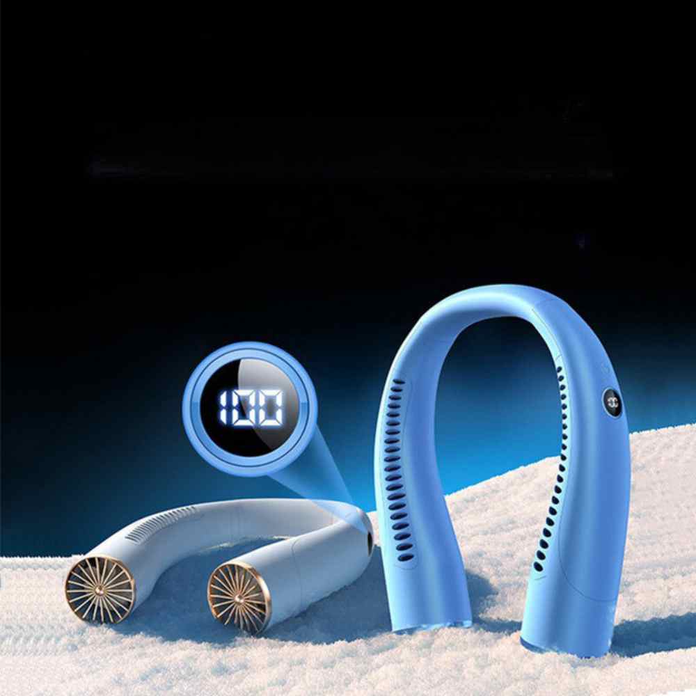 Bladeless Tragbarer Halsventilator mit 3 Geschwindigkeiten Silent Kühlung 4000 mAh Rechargeable | Brehn