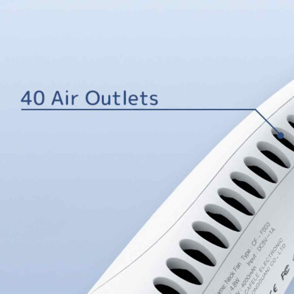 Bladeless Tragbarer Halsventilator mit 3 Geschwindigkeiten Silent Kühlung 4000 mAh Rechargeable | Brehn