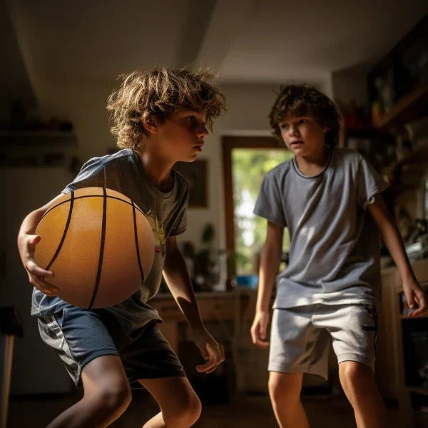 Brehn | Professional Silent Basketball | Geräuschlose Schaumstoff-Technologie | High-Density Indoor Trainingsball | Optimale Sprungkraft | Sicher & Nachbarschaftsfreundlich
