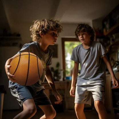 Brehn | Professional Silent Basketball | Geräuschlose Schaumstoff-Technologie | High-Density Indoor Trainingsball | Optimale Sprungkraft | Sicher & Nachbarschaftsfreundlich