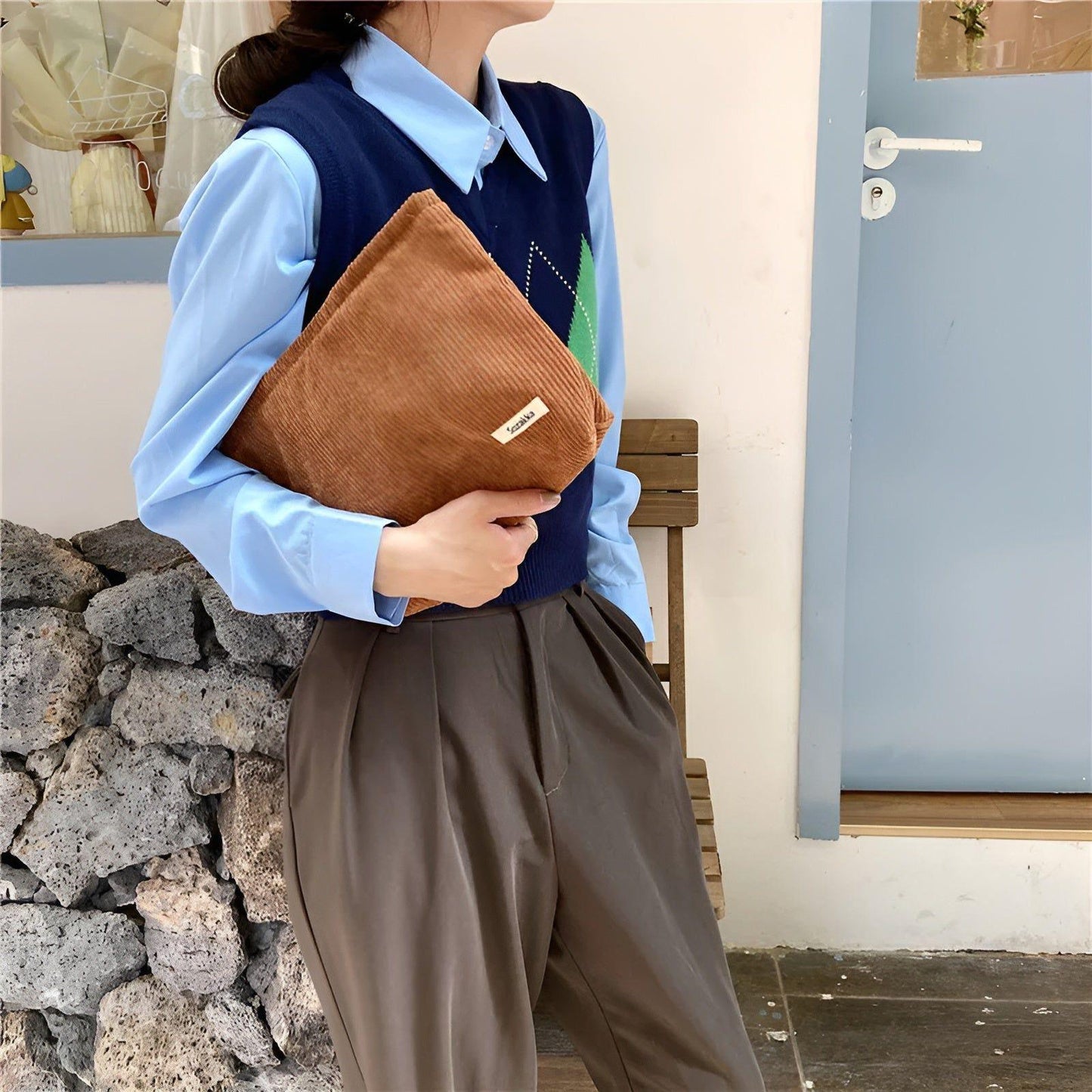 CorduroyGlam Tasche – Geräumige Kosmetiktasche aus Cord