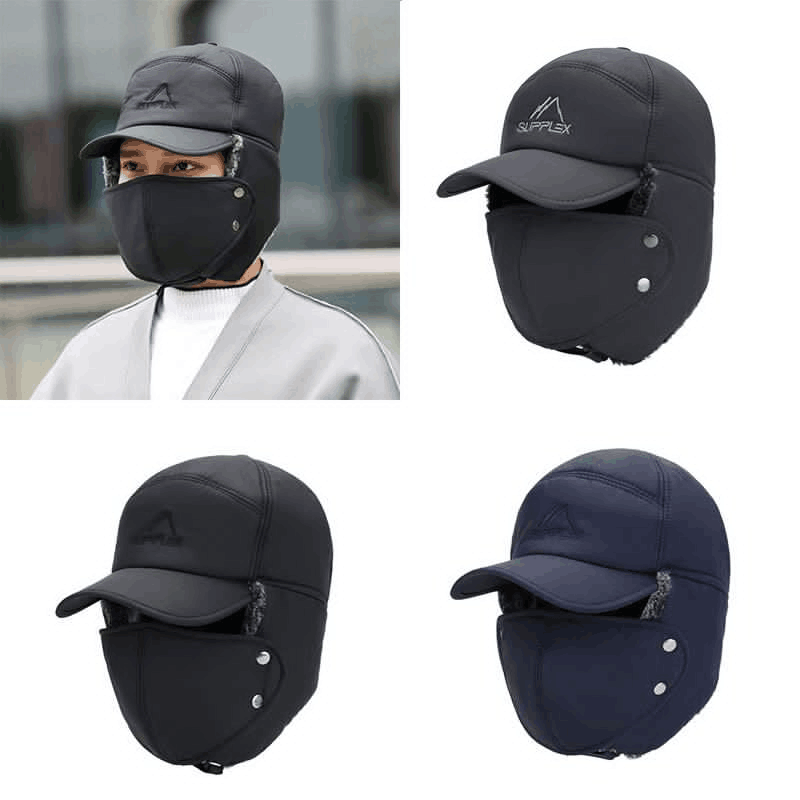 Brehn | Unisex winddicht & warm & Ohrschutz & Gesichtsschutz Mütze