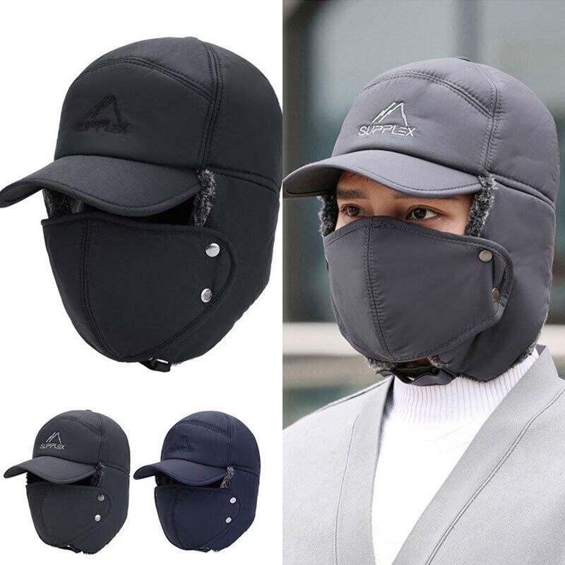 Brehn | Unisex winddicht & warm & Ohrschutz & Gesichtsschutz Mütze
