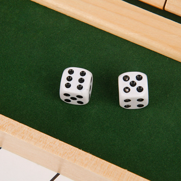 Shut The Box Spiel - Spaß Tisch Mathematik Spiel für Erwachsene und Kinder | Brehn