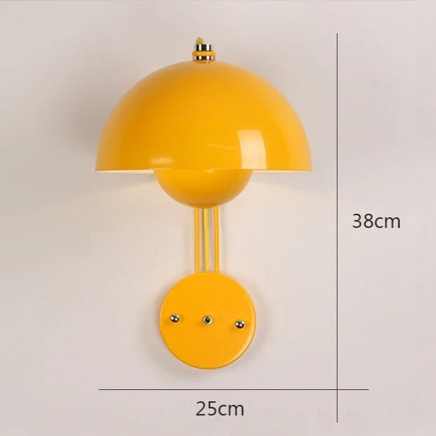 Pilz-Wandlampe für Schlafzimmer - LED Nachtlicht mit Pilz-Design | Brehn