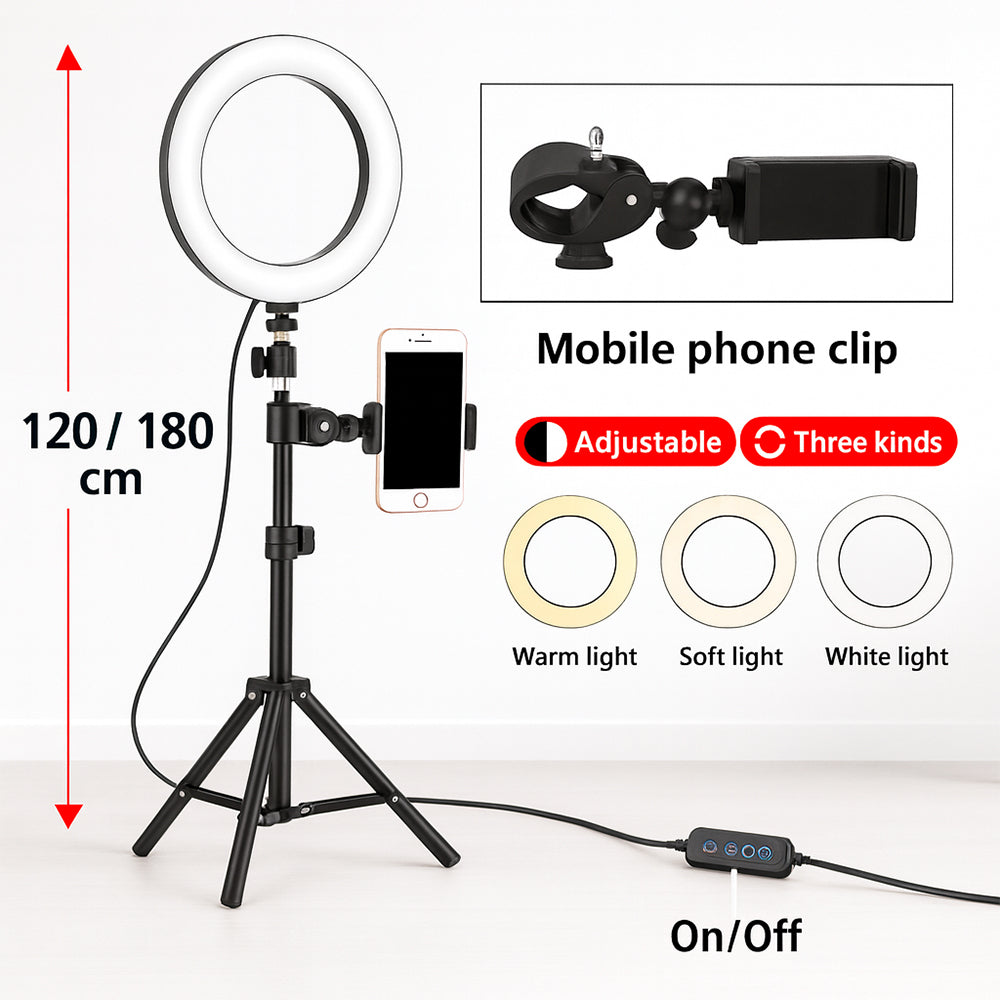 Ringlicht - 3 Lichtmodi - QX-260 | Brehn