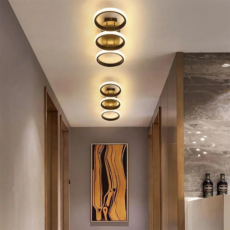 Moderner LED Ring-Kronleuchter – Minimalistische Deckenleuchte für Wohnzimmer und Essbereich | Brehn