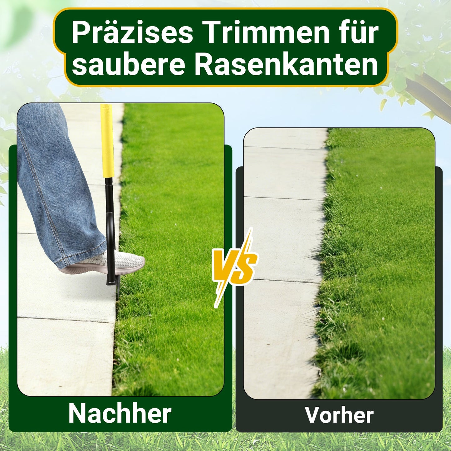 Rasenkantenschneider mit T-Griff Rasenkantenstecher | Brehn
