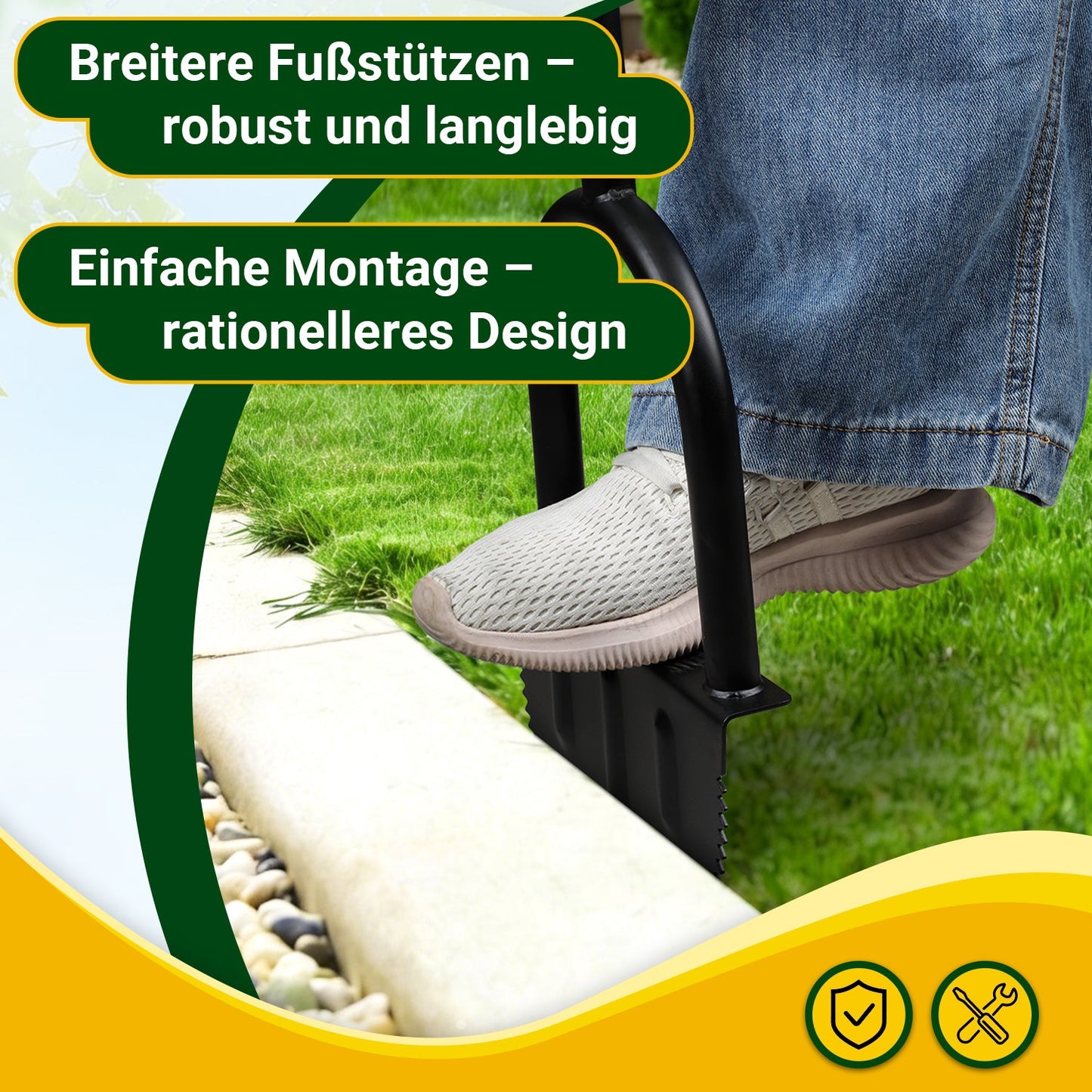 Rasenkantenschneider mit T-Griff Rasenkantenstecher | Brehn