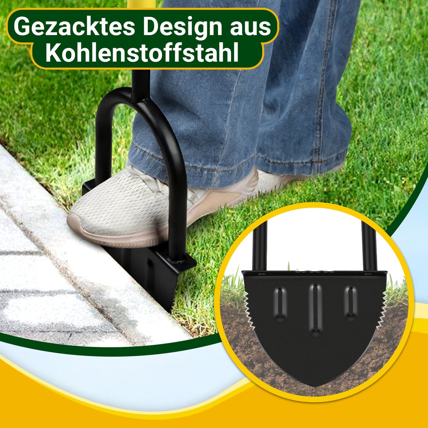 Rasenkantenschneider mit T-Griff Rasenkantenstecher | Brehn