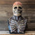 Halloween-Totenkopfmaske mit Gehirndetails