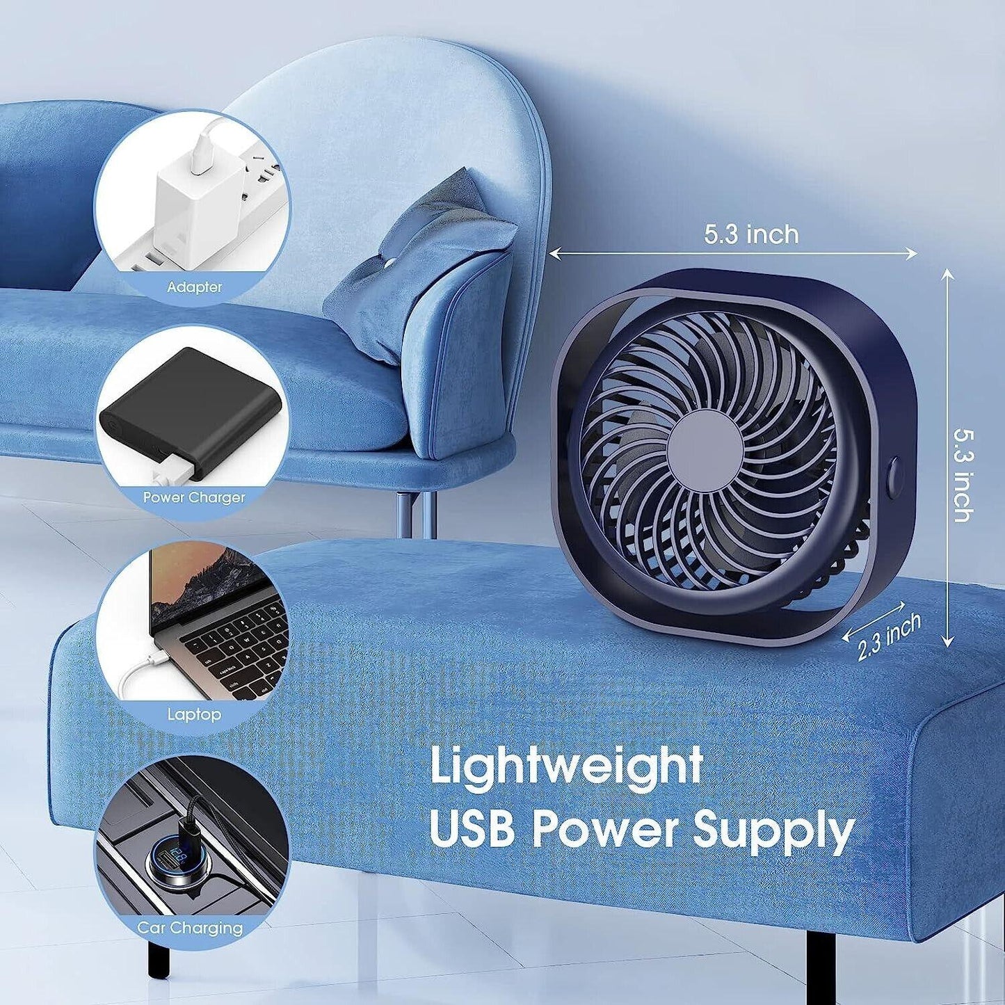 Bester Nacken Ventilator UK - Tragbarer Nacken Ventilator Mini USB Wiederaufladbar Fauler Nackenband Blattloser Kühler | Brehn