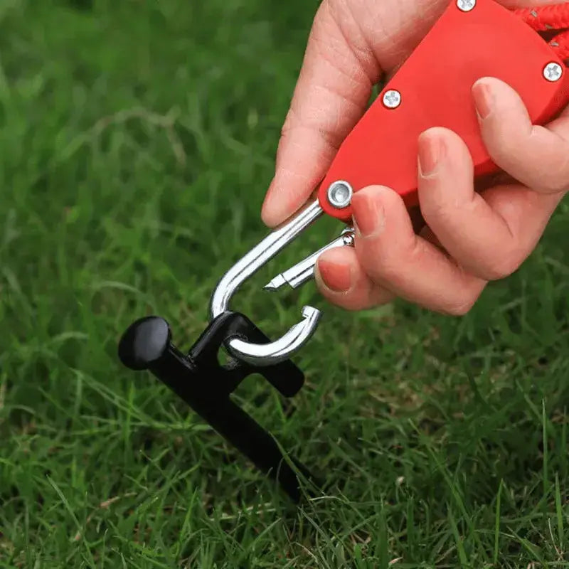 Reflexions-Außen-Seilset – Mit Karabiner, Haken & Spannhebel für Zelt & Camping (4 Teile)