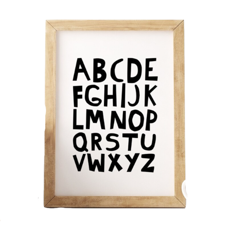 Alphabets - Leinwand Wandkunst Malerei