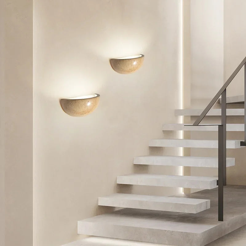 LED Stein Wandlampe – Elegantes Design | Brehn