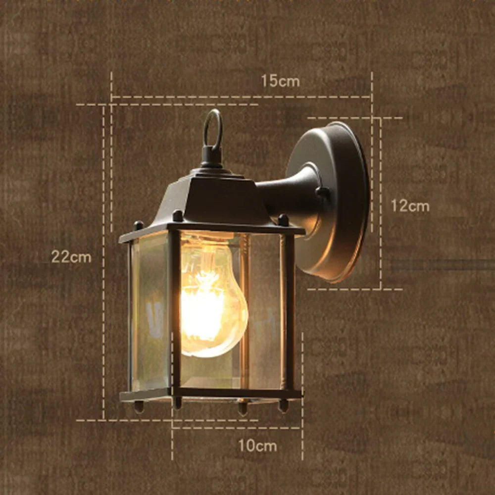 Retro-Outdoor-Wandlampe – Wetterfeste Wandlampe für Garten und Terrasse, Vintage-Design | Brehn