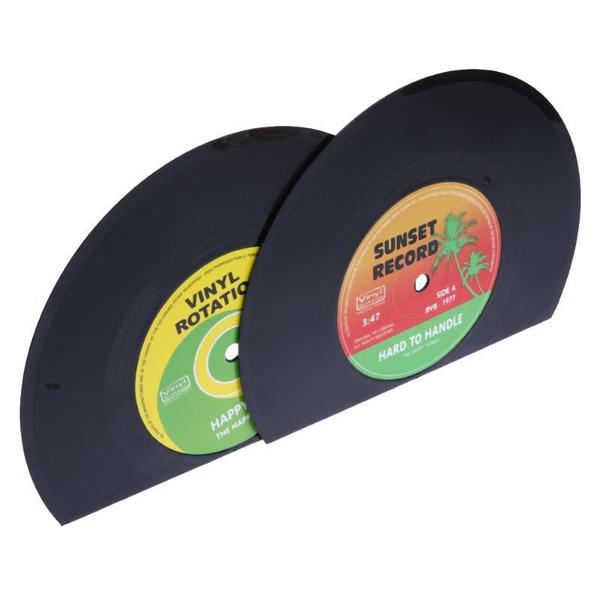 Retro Vinylplatten Buchstützen | Brehn