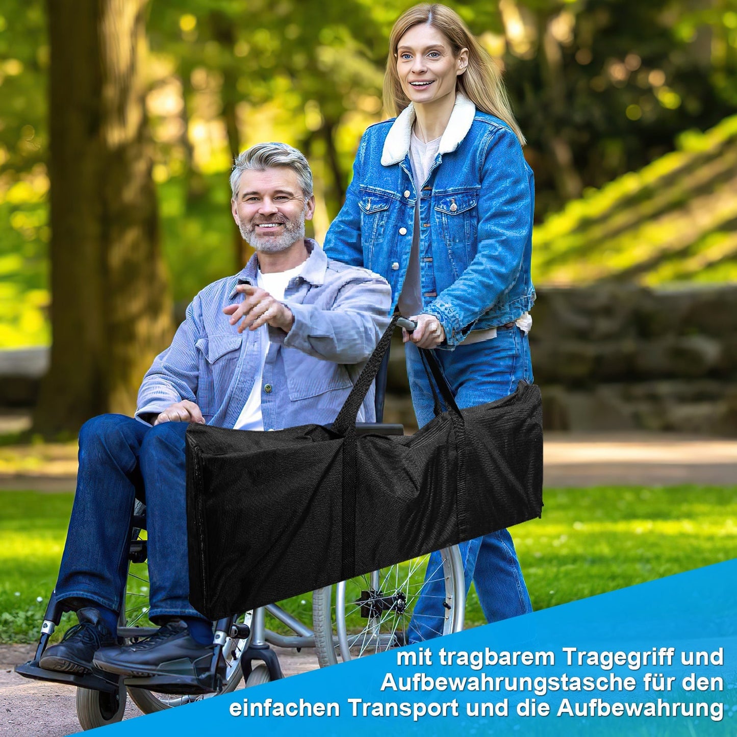 2x Rollstuhlrampe Aluminium Auffahrrampe bis 300 kg | Brehn