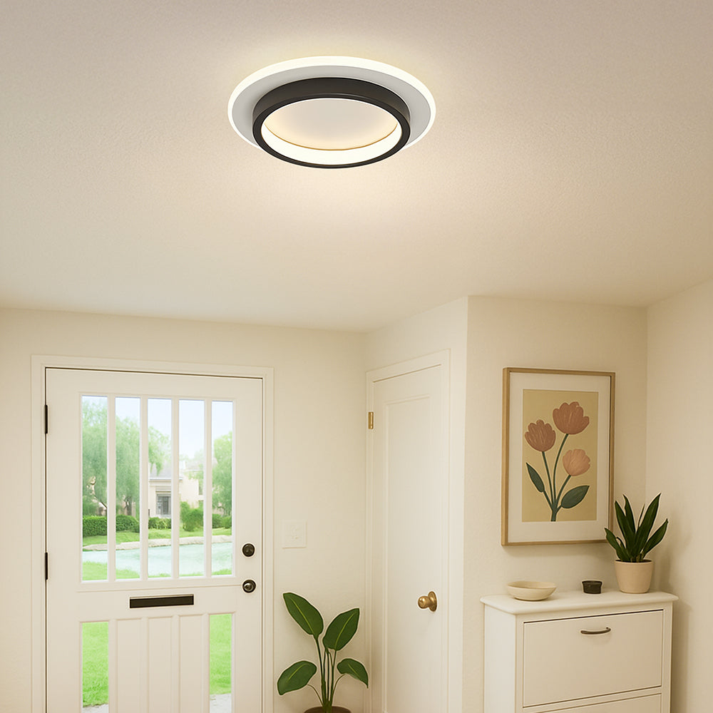 Runde Metall Acryl LED Deckenleuchte | Brehn