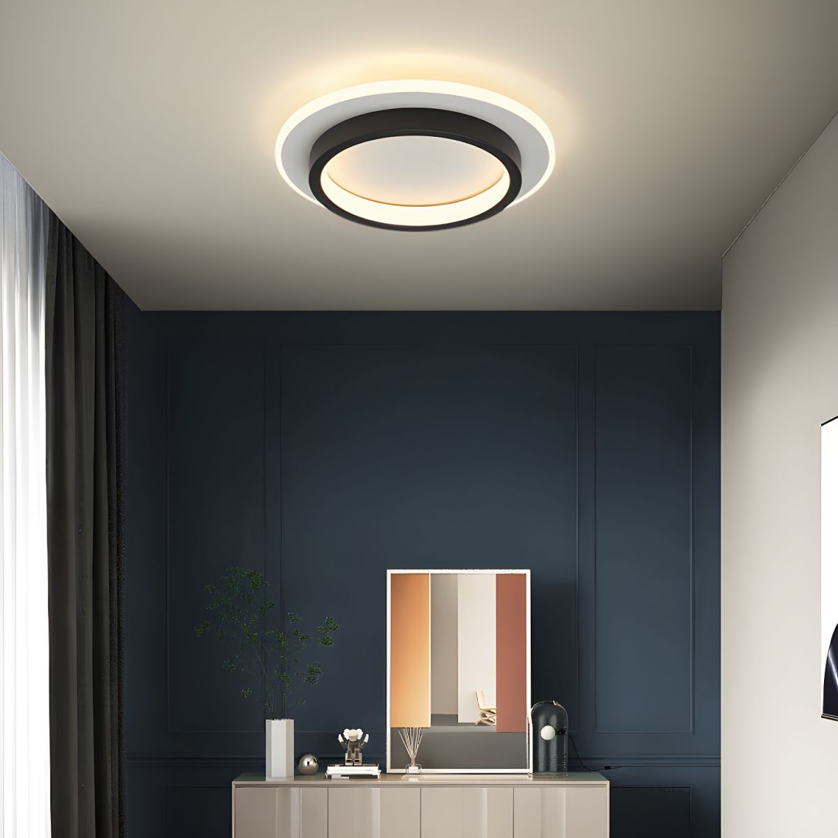 Runde Metall Acryl LED Deckenleuchte | Brehn