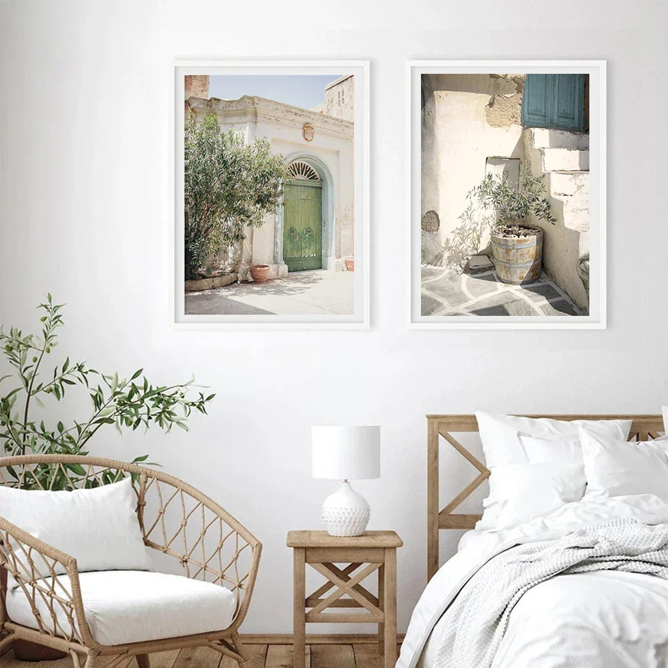 Rustikale Villa Lifestyle Wandkunst Fein Kunstleinwand Drucke Bohemian Galerie Wandbilder für Wohnzimmer Esszimmer Skandinavische Wohnkultur