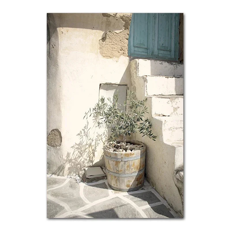 Rustikale Villa Lifestyle Wandkunst Fein Kunstleinwand Drucke Bohemian Galerie Wandbilder für Wohnzimmer Esszimmer Skandinavische Wohnkultur