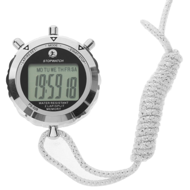 Brehn | PS528 Metall-Stoppuhr Professioneller Chronograph Handheld Digital LCD Sportzähler Timer mit Band